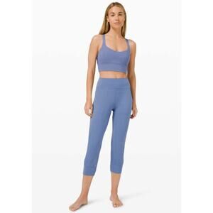 lululemon water drop blue high rise align joggers (size 6, 23" inseam)